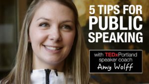 Read more about the article Business Part 22: 5 public speaking tips from TEDxPortland speaker coach