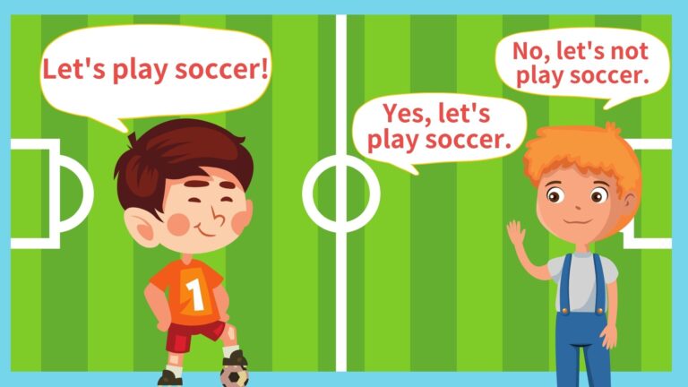 Read more about the article Unit 27 – Let’s play soccer! Yes, let’s. No, let’s not.