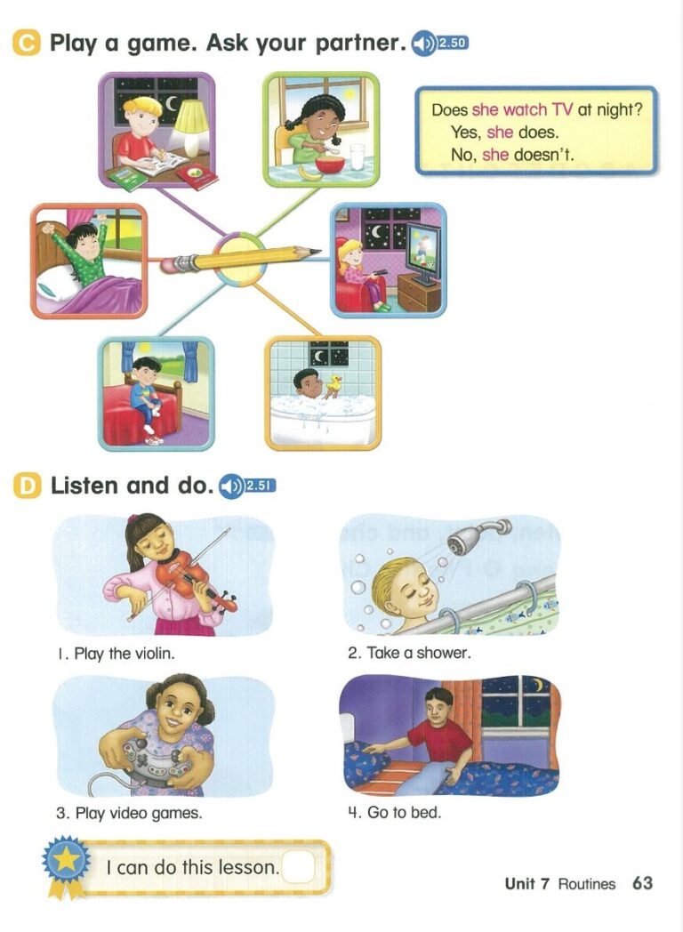 Read more about the article Let’s Go 2 Unit 7 – Routines Part 3