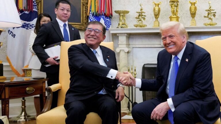 Read more about the article (2/12, 17)Trump and Japanese PM Ishiba talk tariffs and vow to stand against Chinese ‘aggression’